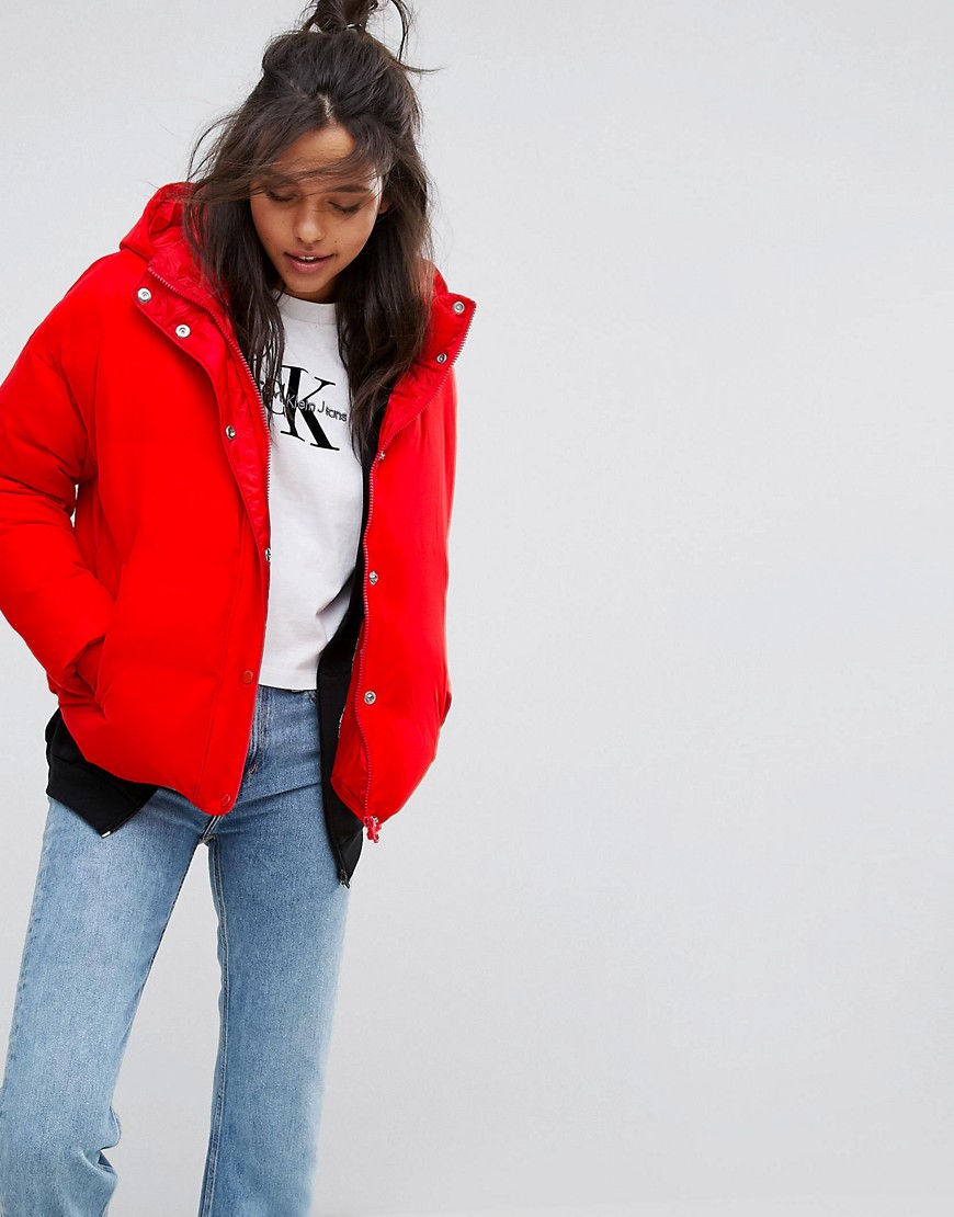 Куртка-пуховик Calvin Klein Jeans - Красный 