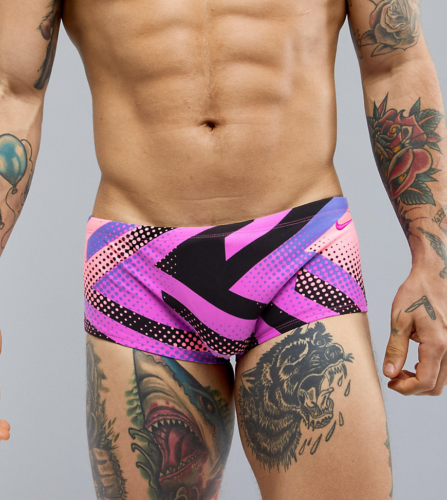 Nike Swimming Printed Trunks In Pink NESS8007-580 - Pink