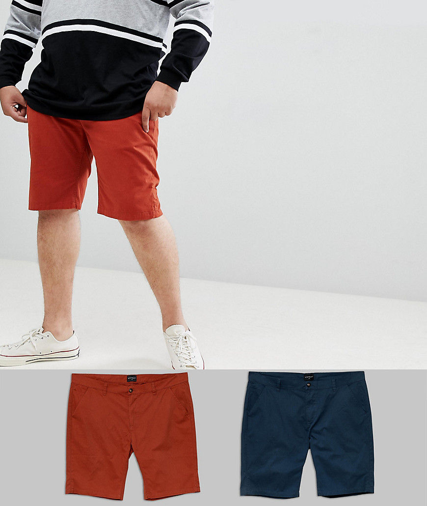 D-Struct PLUS Chino Shorts 2 Pack