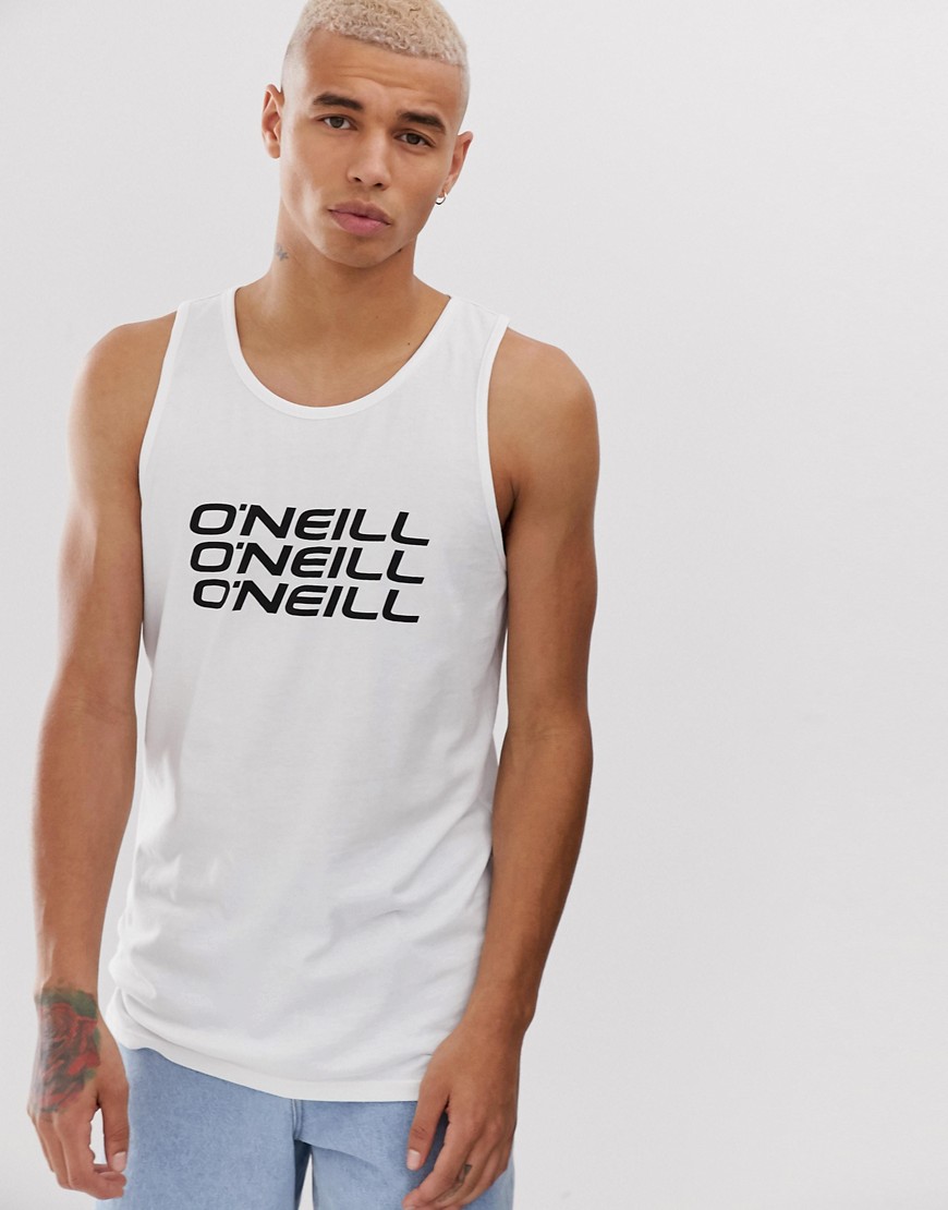 O'Neill Graphic tank top in white