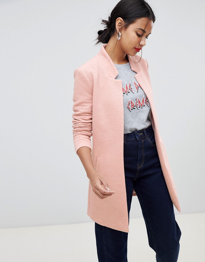 Only edge to edge coat - Rose pink