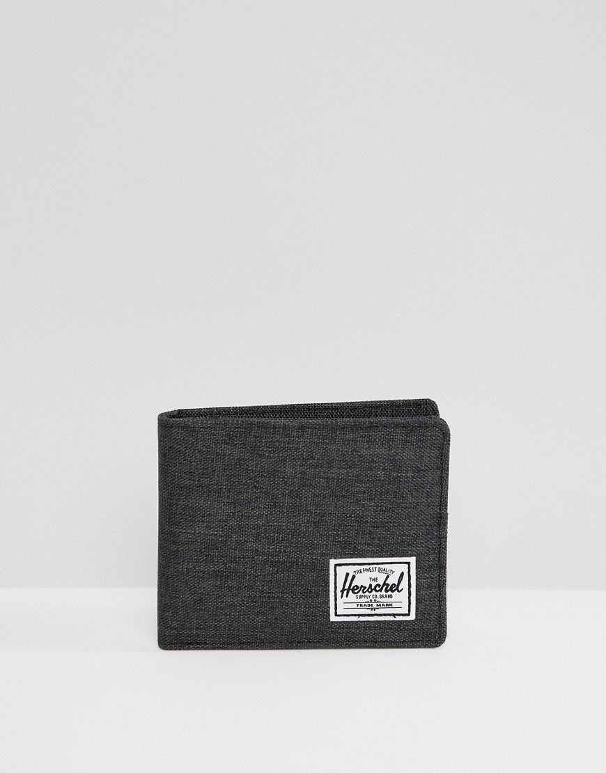 Herschel Supply Co Roy Crosshatch wallet with RFID - Black