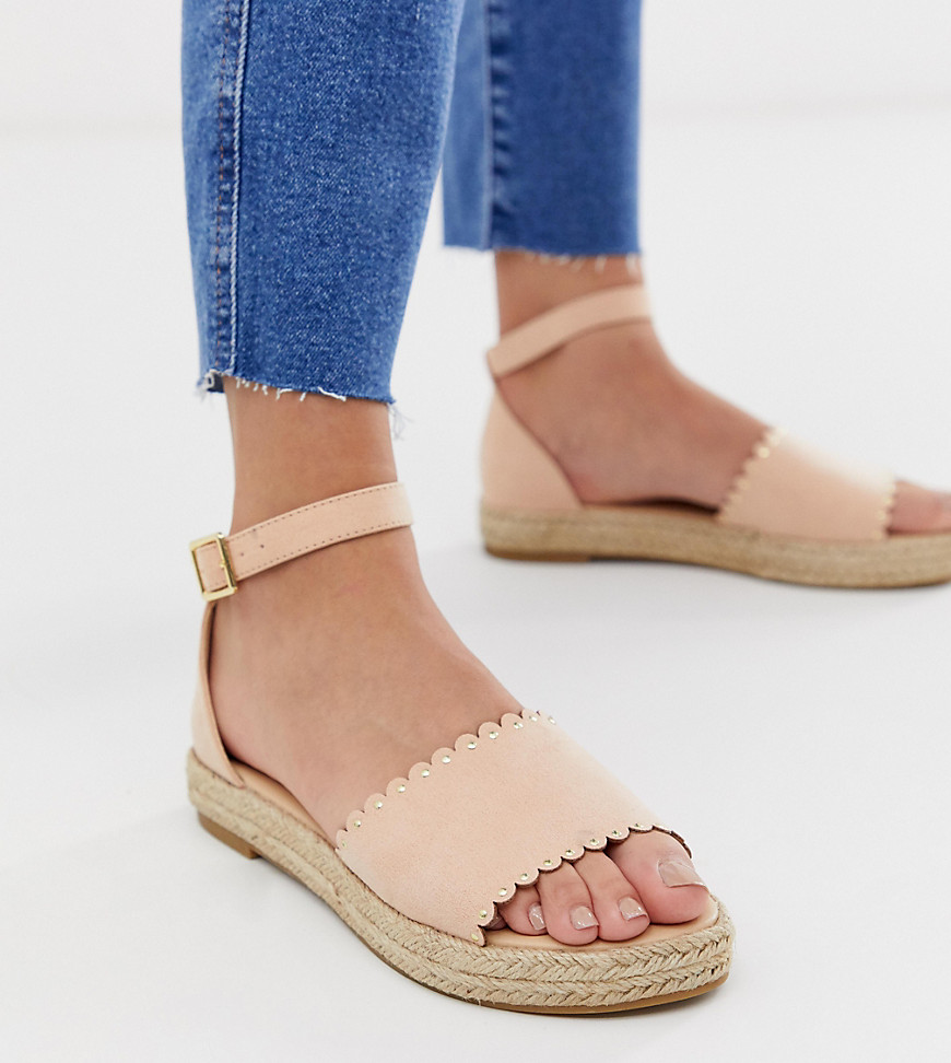 Oasis flatform espadrille sandals in pink