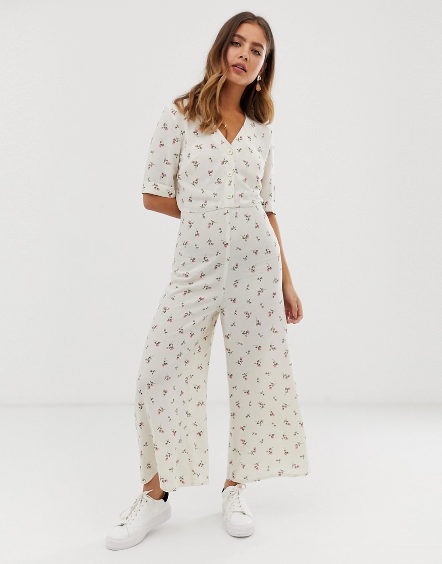 Nobody's Child relaxed jumpsuit in ditsy floral