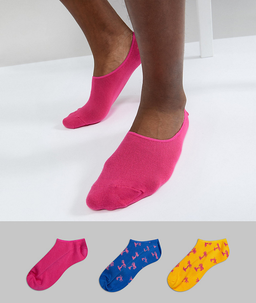 3 пары спортивных носков Happy Socks - Мульти 