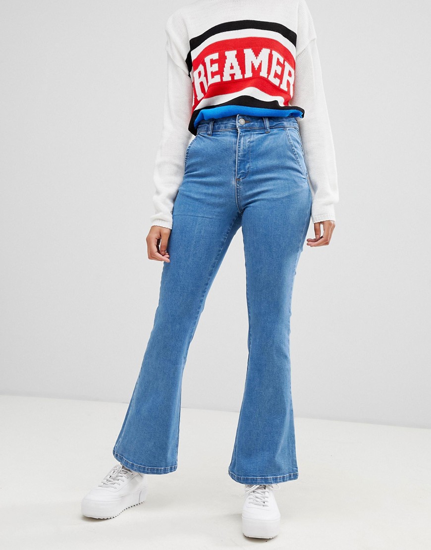Chorus Flared Jeans with Star Foil Back Pockets