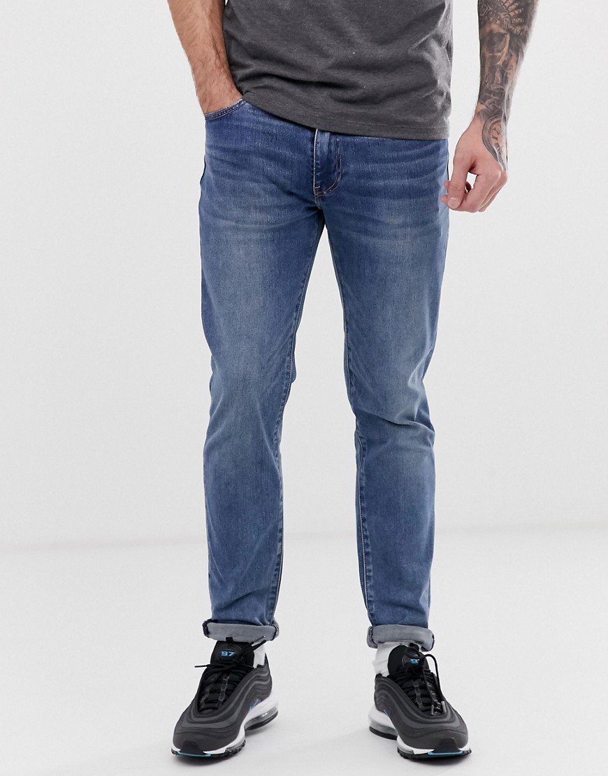 Levi's 511 slim fit low rise jeans in baltic adapt light wash
