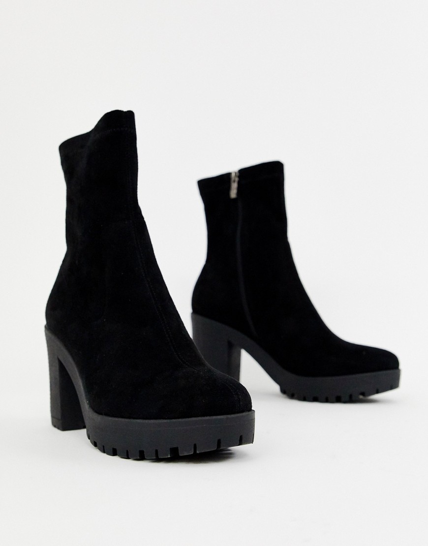 Simmi London black chunky sock boots