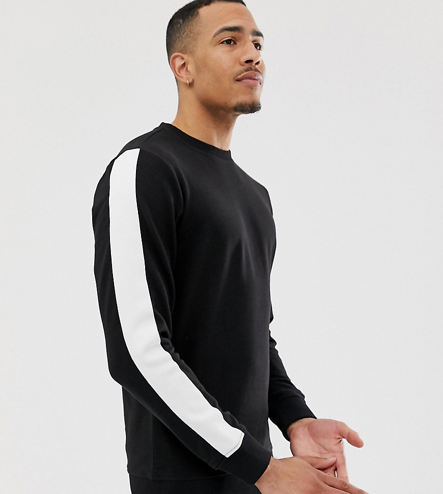 Another Influence TALL Arm Panel Crew Neck Sweat
