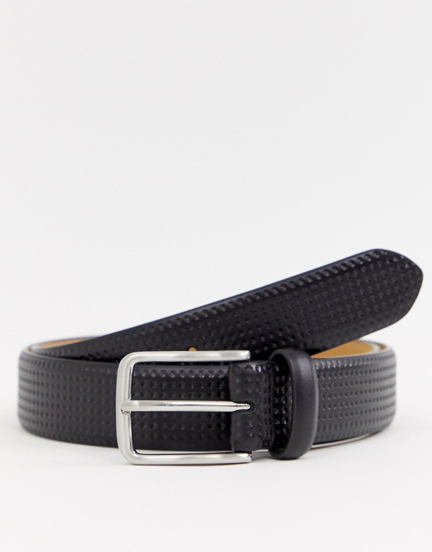 Original Penguin textured belt in black