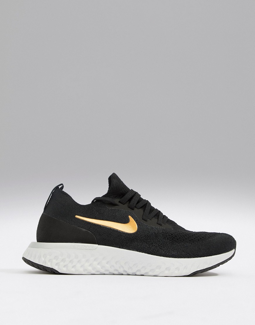 Nike Running Epic React In Black And Gold