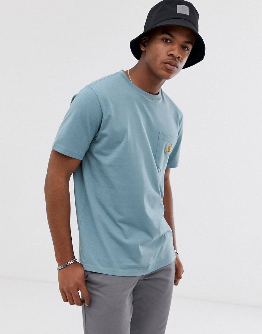 Carhartt WIP pocket t-shirt in cold blue