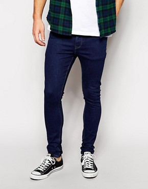 ASOS Super Skinny Jeans With Blue Wash