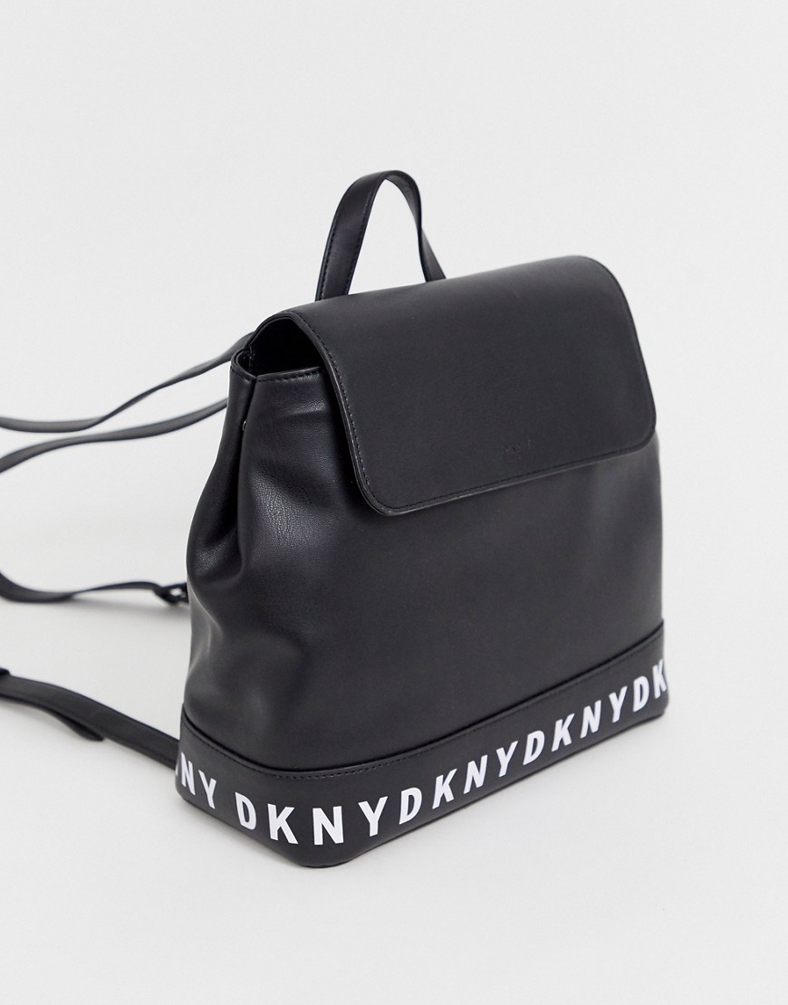 DKNY Juno flap backpack with logo