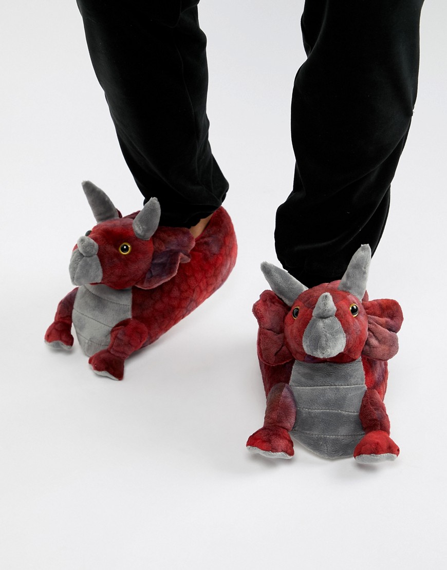 Loungeable triceratops slippers