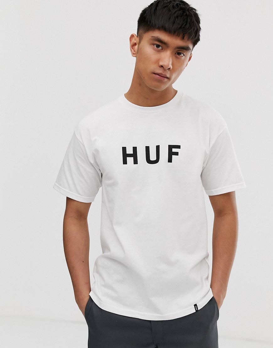 HUF original logo t-shirt in white