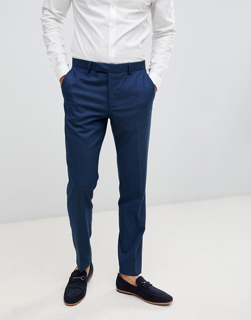 Moss London skinny suit trousers with stretch