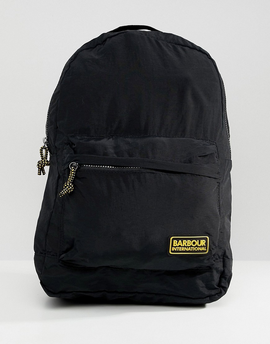 Barbour International Catalyst packaway backpack in black - Black
