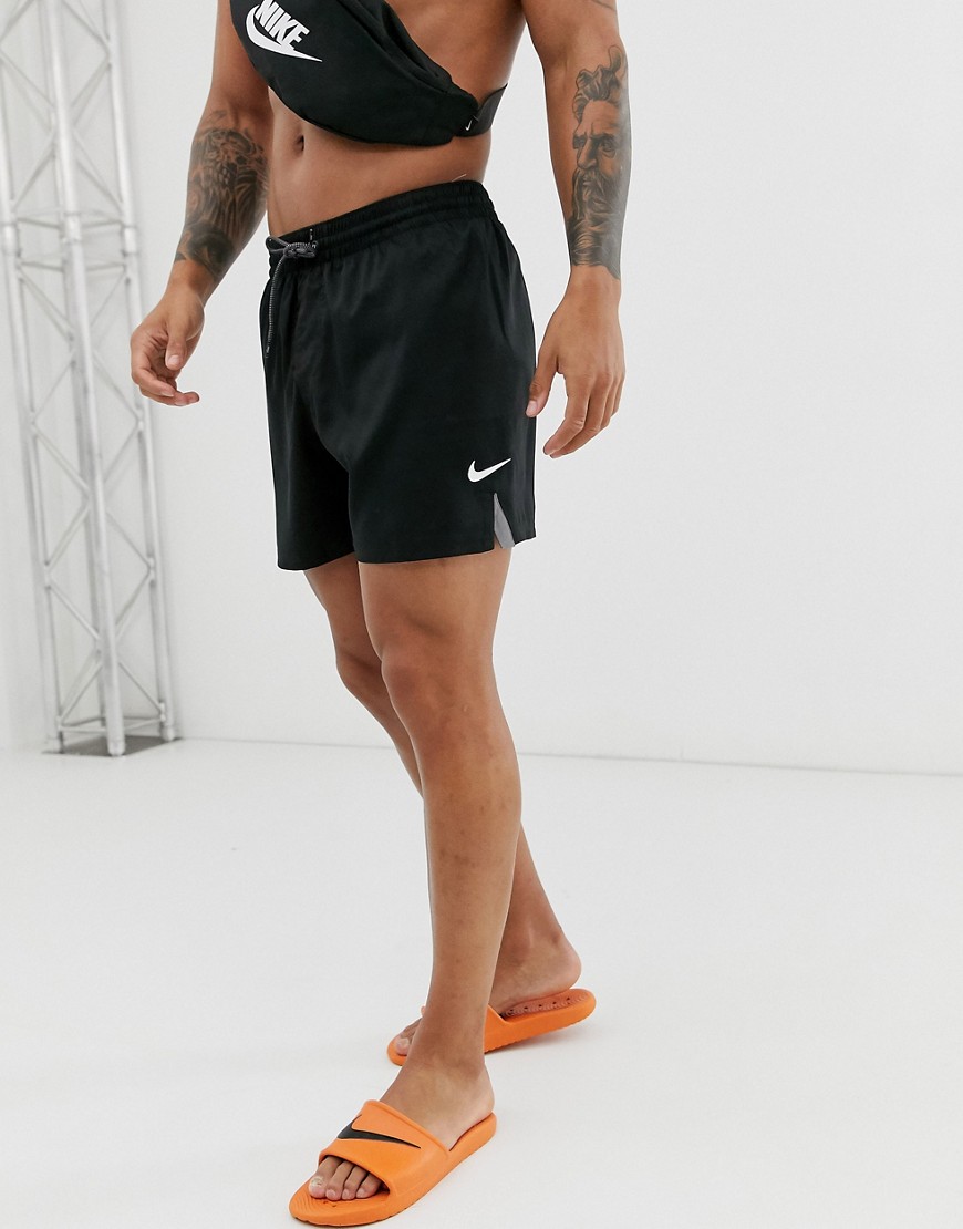 Nike Swim premium 5 inch shorts in black