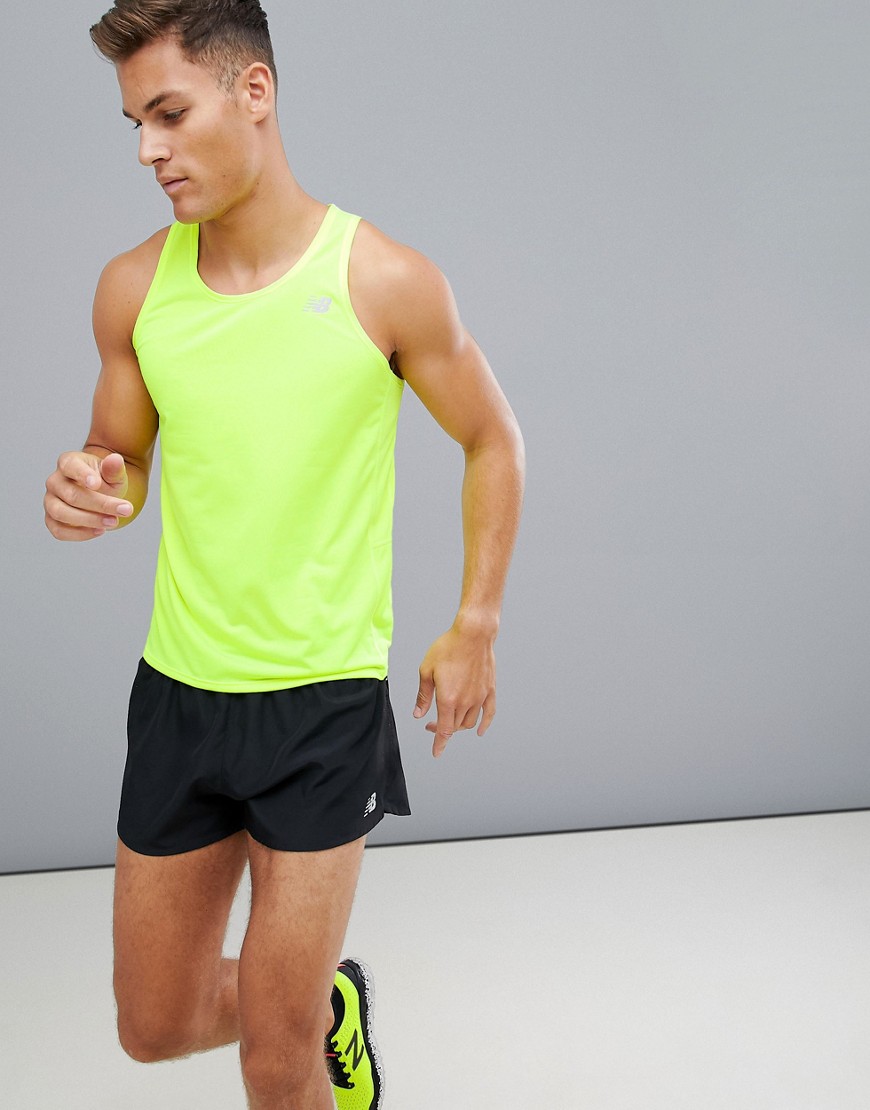 New Balance Running Accelerate Vest in yellow