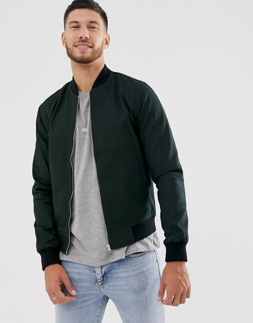 New Look bomber jacket in green