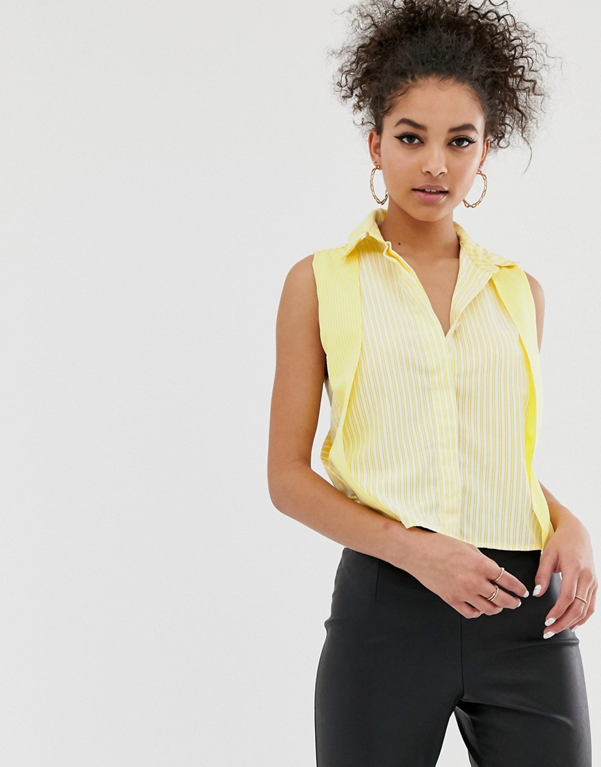 C by Cubic sleeveless shirt with wrap back