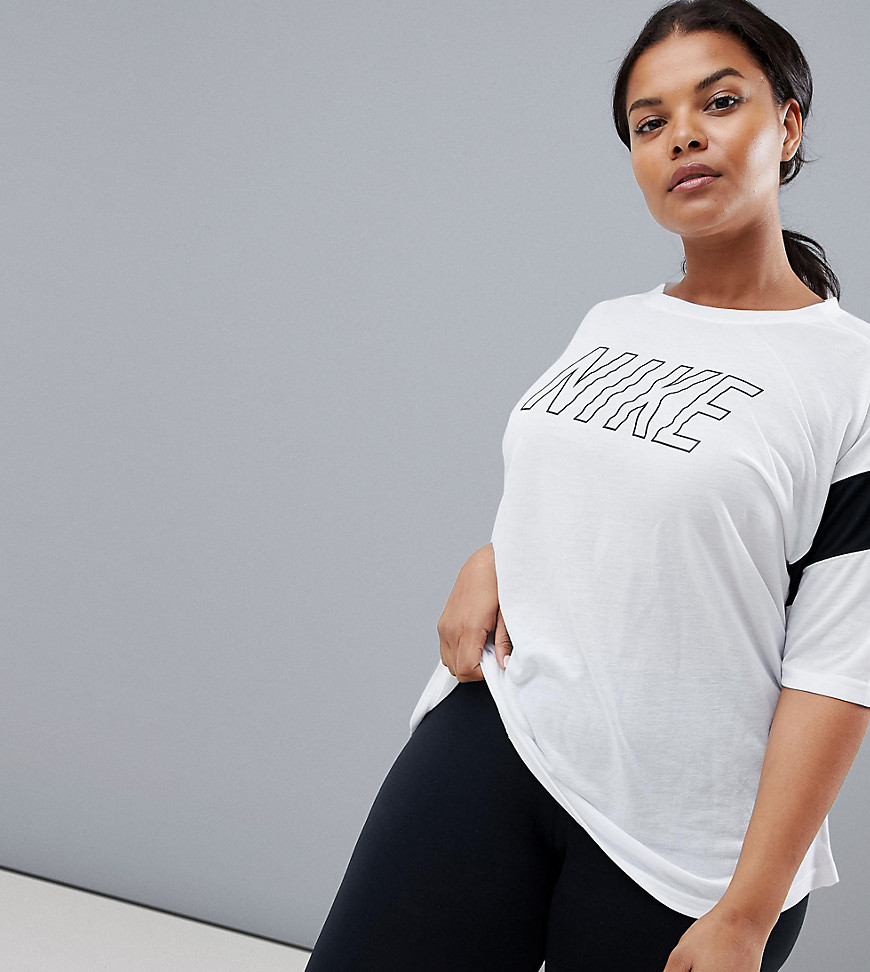 Nike Training Plus Dry T-Shirt In White - White