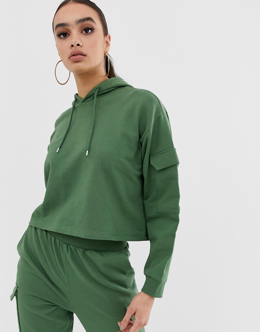 ASOS DESIGN co-ord hoodie with utility pockets