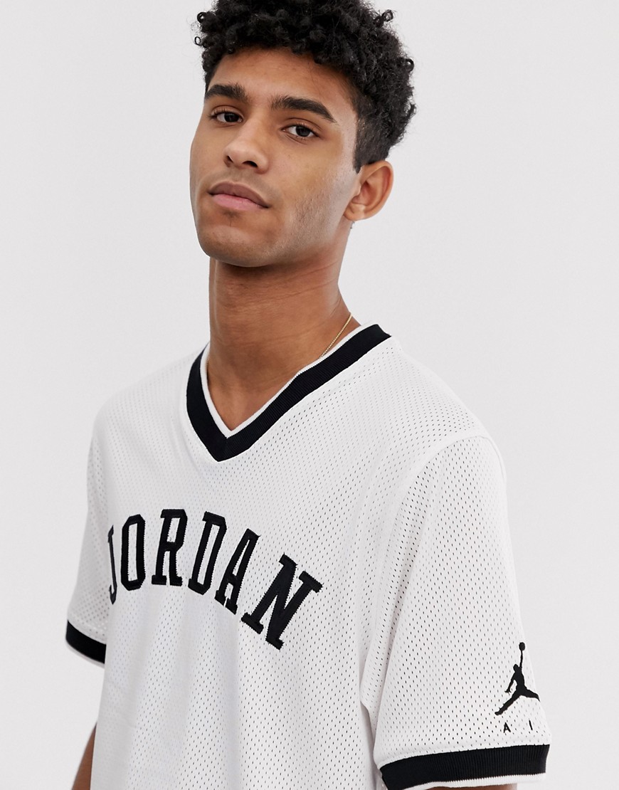 Nike Jordan Jumpman mesh jersey in white
