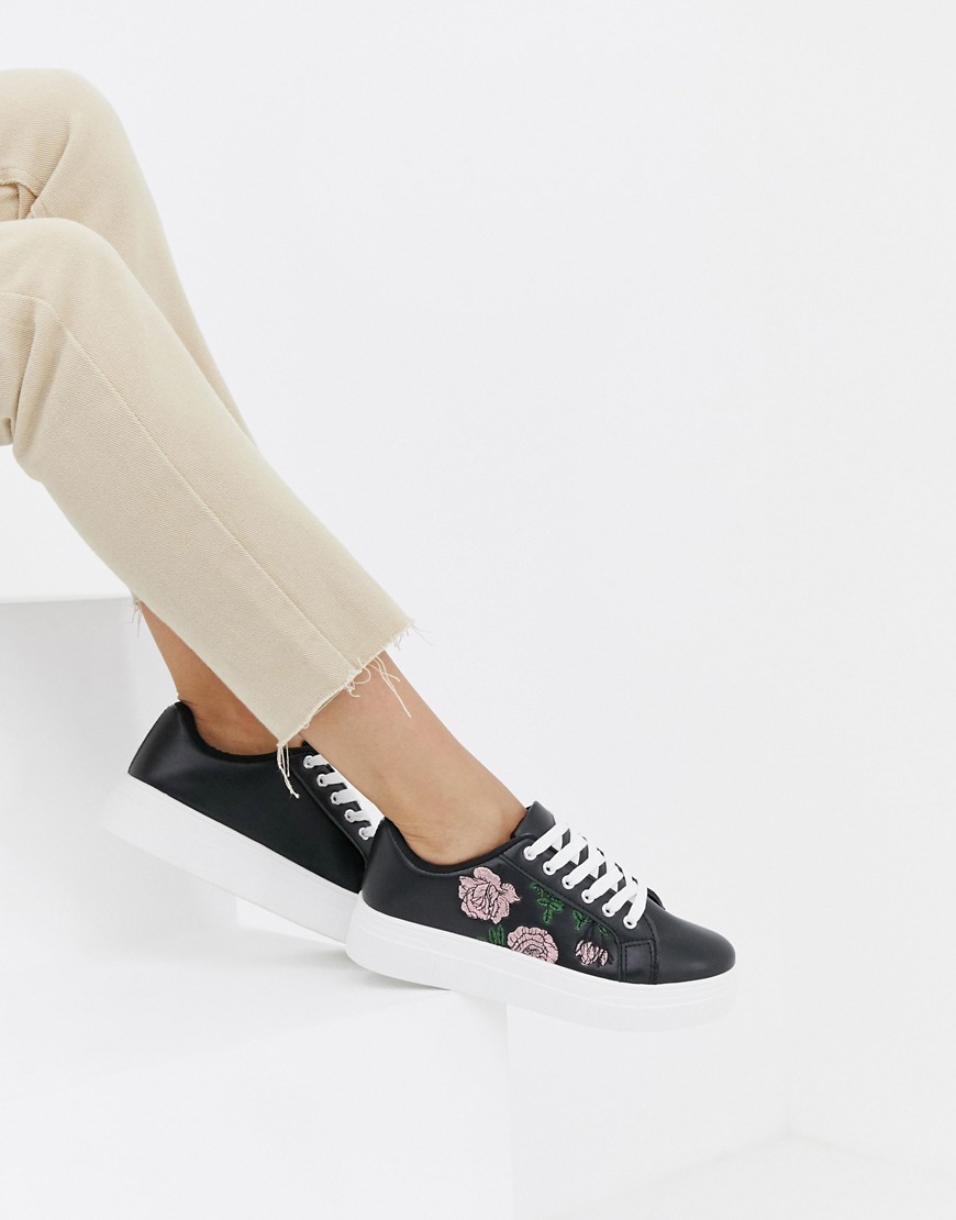 Park Lane Flat Form Embroidered Trainers