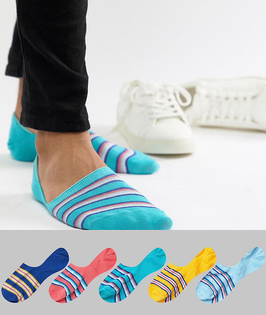 Набор из 5 пар спортивных носков с полосками в стиле ретро ASOS DESIGN 