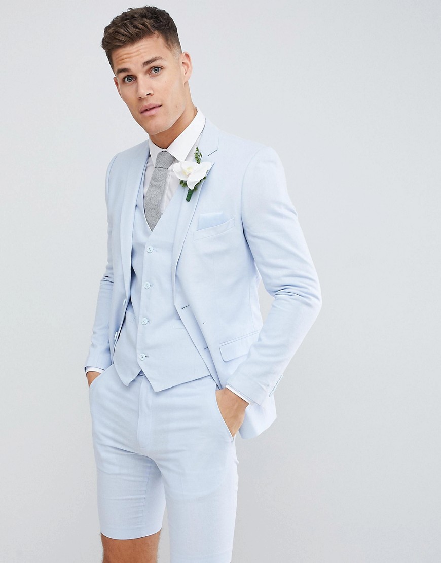 French Connection Wedding Linen Slim Fit Suit Jacket