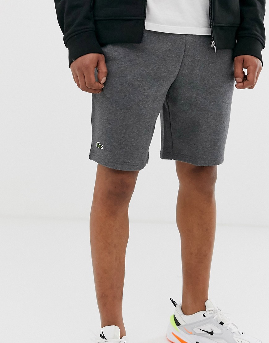 Lacoste logo jersey shorts in grey