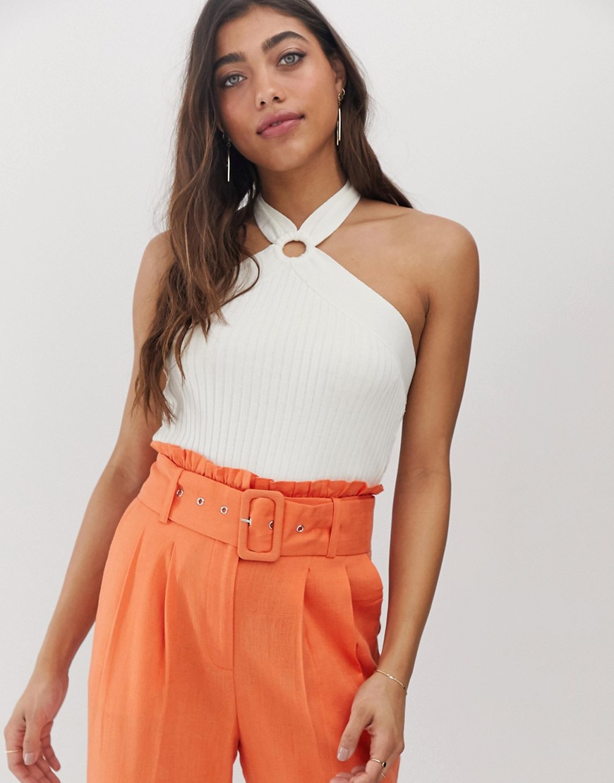 Moon River halter neck ring front top