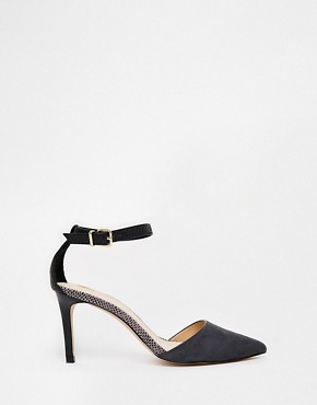River Island Low Ankle Strap Court Shoes