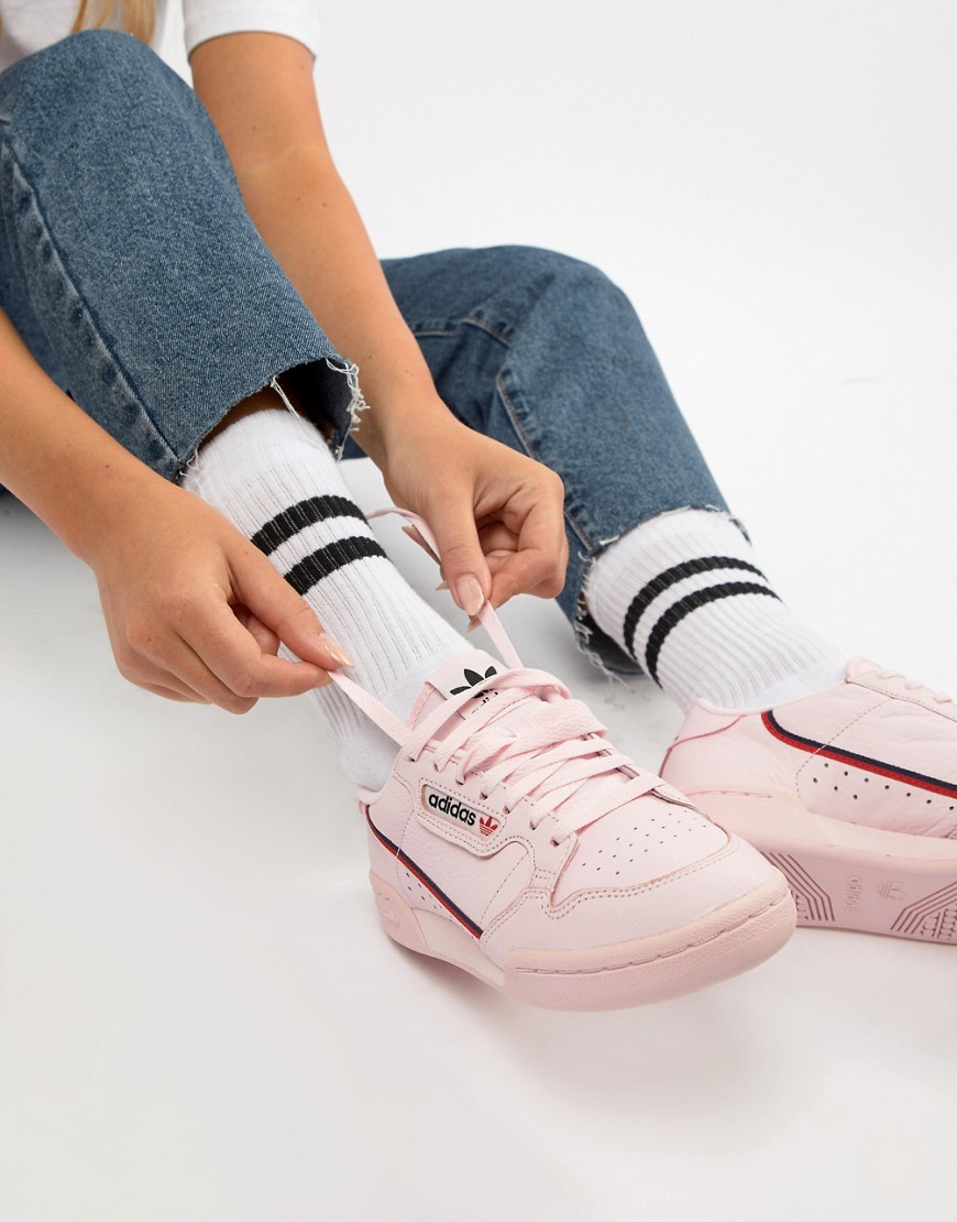 adidas Originals Continental 80's Trainers In Pink