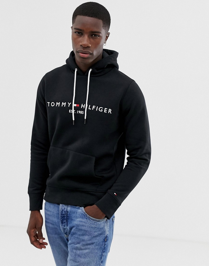 tommy hilfiger embroidered logo hoodie