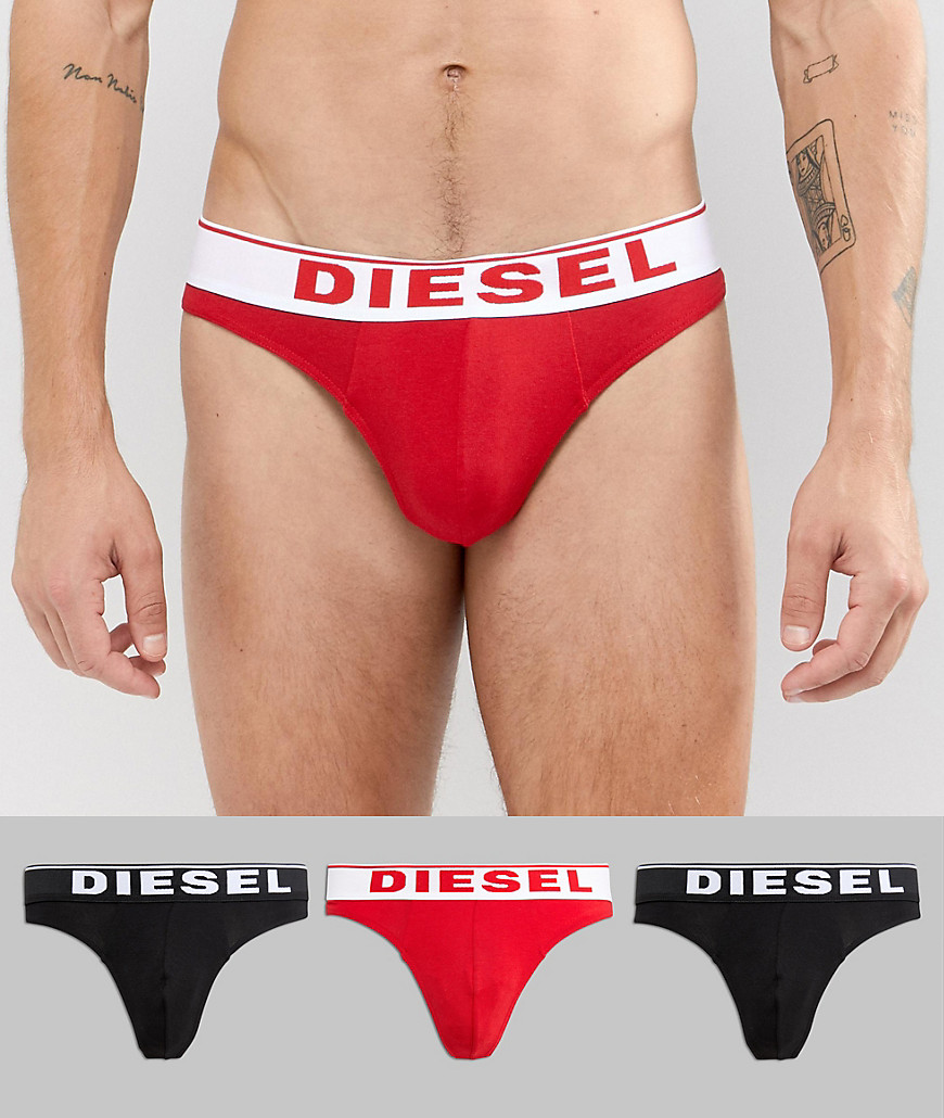 Diesel Umbr-string 3 pack thongs - Multi