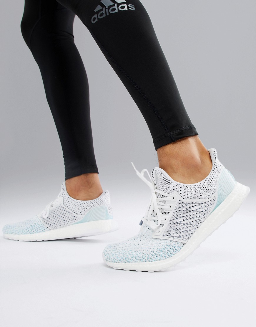 Adidas Running UltraBoost Parley knitted trainers in white bb7076 - White