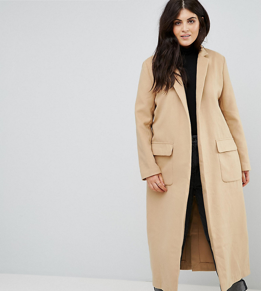 Alice & You Relaxed Cocoon Coat - Camel