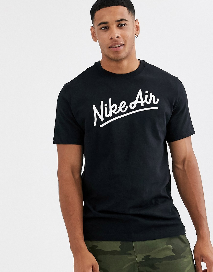 Nike Air logo t-shirt in black
