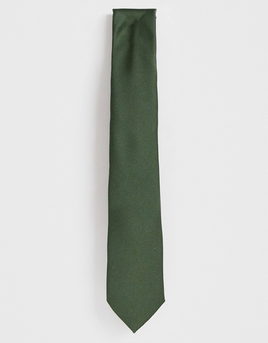 Burton Menswear tie in Khaki
