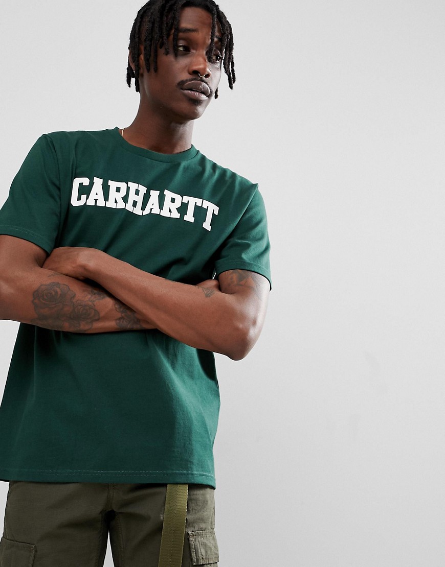 Carhartt WIP College T-Shirt In Green - Green