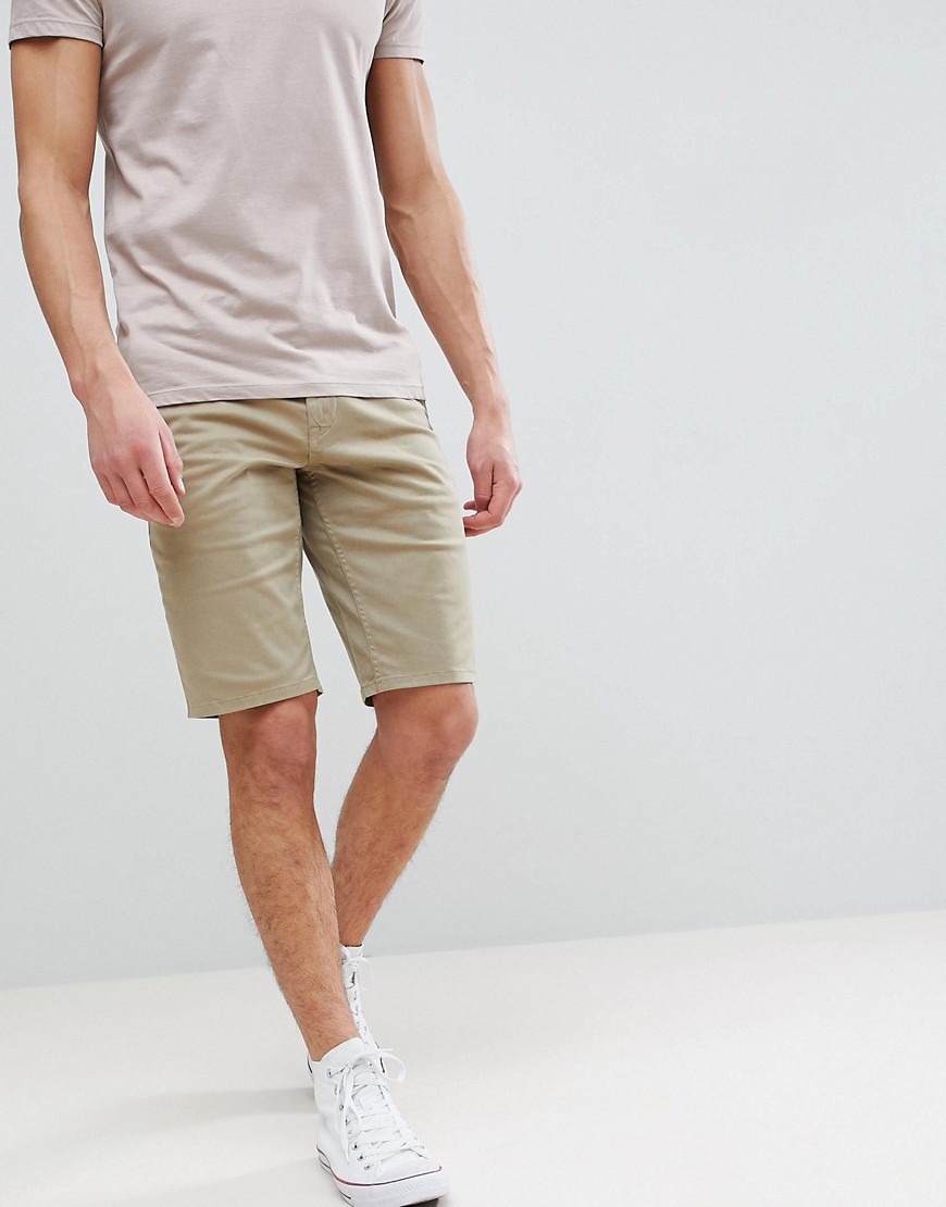 BOSS Slim Fit Chino Shorts in Beige - 263