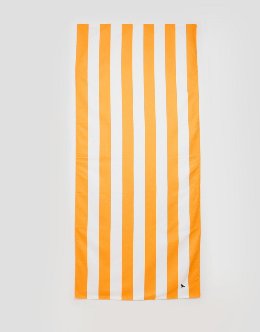 Dock & Bay extra large striped beach towel in orange