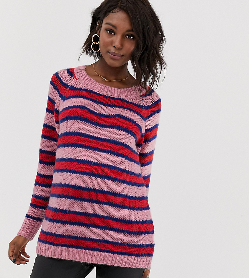 Mamalicious maternity stripe knitted jumper