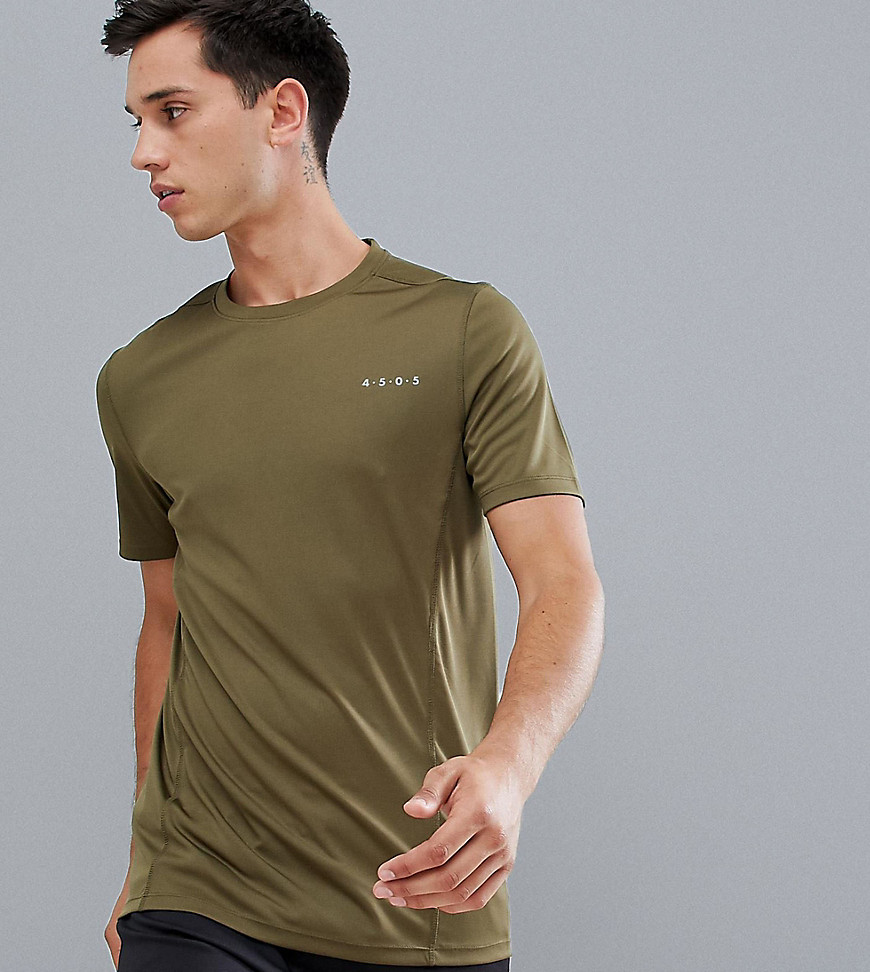 ASOS 4505 Tall t-shirt with quick dry in khaki