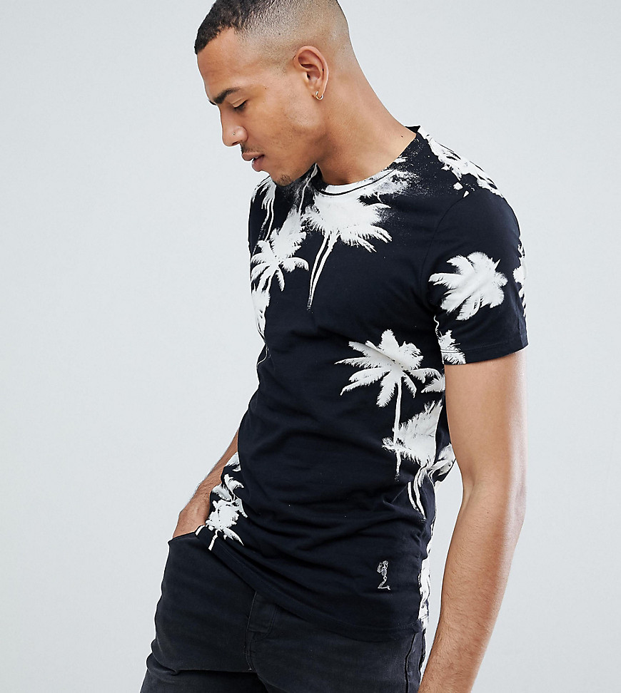 Religion Muscle Fit T-Shirt With Palm Print