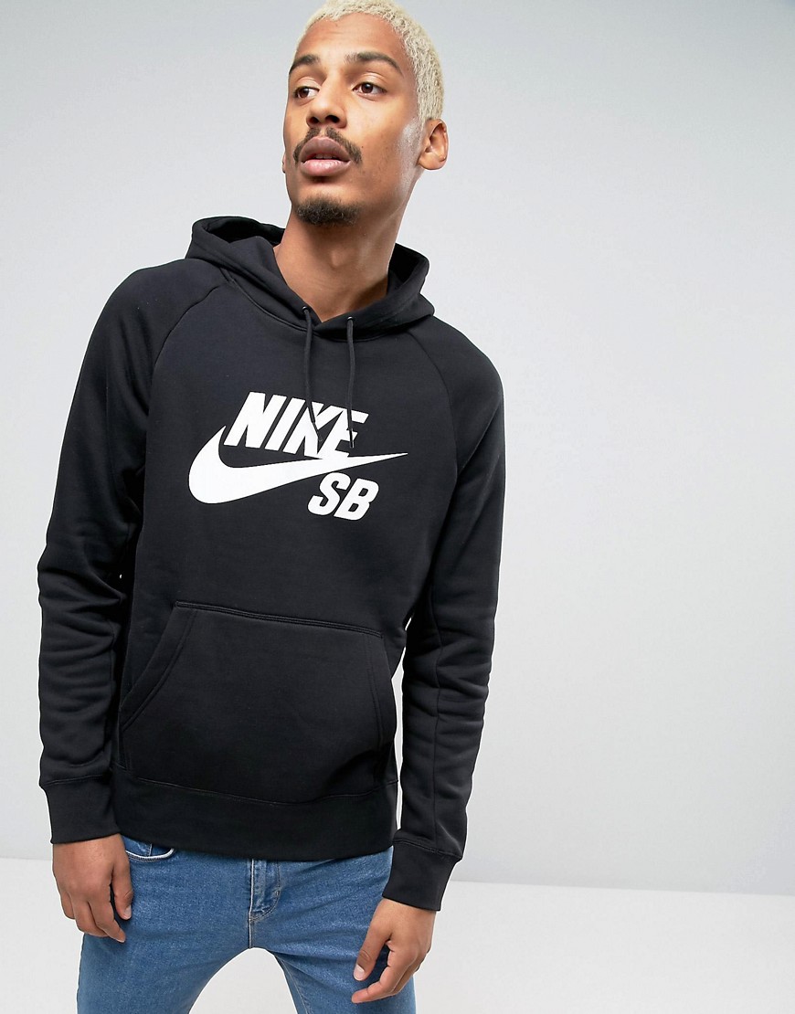 Nike SB Icon Pullover Hoodie In Black 846886-010 - Black