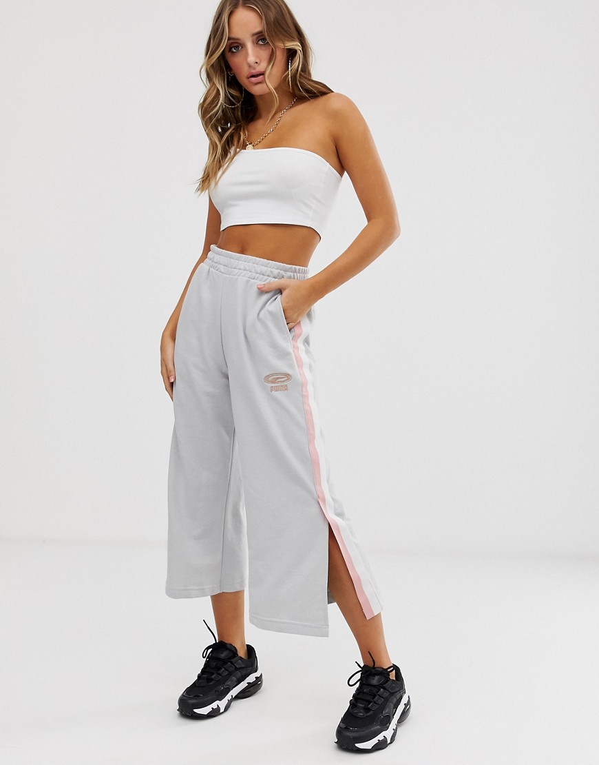 Puma Cell 3/4 Gray And Pink Culottes